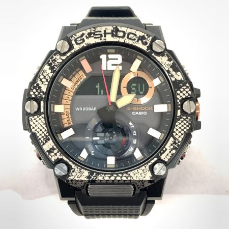  CASIO カシオ Gショック WILDLIFE PROMISINGコラボレーションモデル ソーラークォーツ 腕時計 GST-B300 ブラック x ベージュ