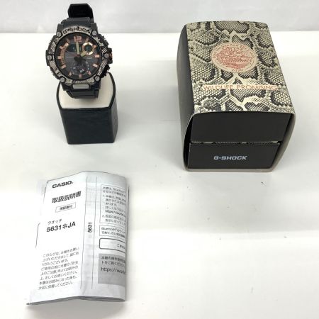  CASIO カシオ Gショック WILDLIFE PROMISINGコラボレーションモデル ソーラークォーツ 腕時計 GST-B300 ブラック x ベージュ