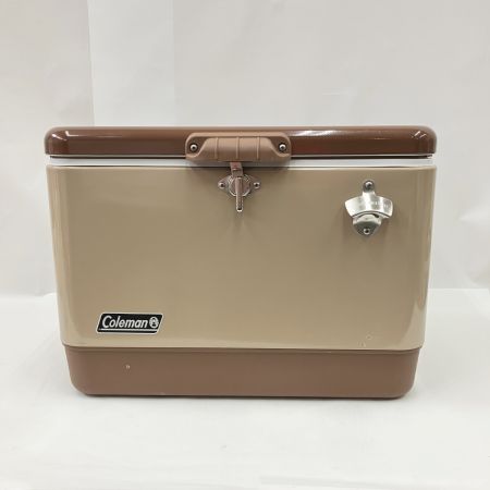  Coleman コールマン 54QT スチールベルトクーラー バターナッツ 2161177 現状渡し