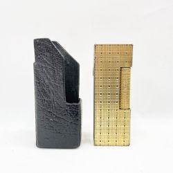 〇〇 dunhill ダンヒル ガスライター ガス無し 着火未確認 ゴールド ジャンク品 現状渡し Dランク