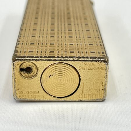  dunhill ダンヒル ガスライター ガス無し 着火未確認 ゴールド ジャンク品 現状渡し