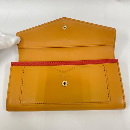 Dakota ダコタ レディース 長財布 がま口 メリーシリーズ レッド×マスタードイエロー