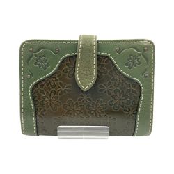 〇〇 Dakota ダコタ 二つ折り財布 グリーン Bランク