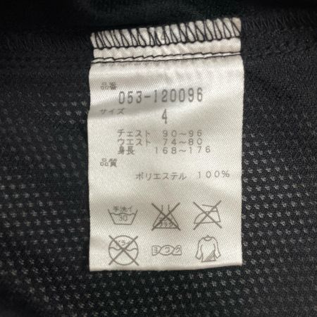  PEARLY GATES パーリーゲイツ ゴルフウエア メンズ トップス ハーフジップ メッシュ サイズ4 053-120096 ブラック