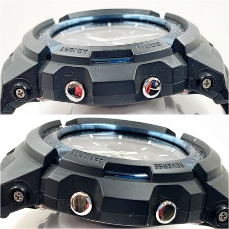  CASIO カシオ Gショック デジアナ ソーラー電波クォーツ 腕時計 AWG-M100A ブラック x ブラック