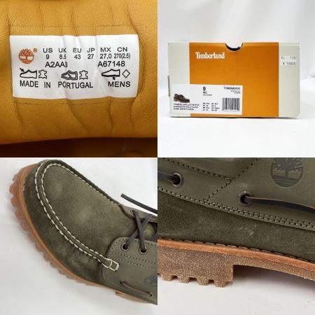  Timberland ティンバーランド デッキシューズ AUTHENTICS 3EYE CLASSIC LUG サイズ27cm TB0A2AA3A58 ダークグリーン