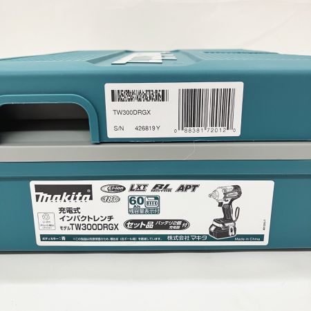  MAKITA マキタ 充電式 インパクトレンチ 18v 6.0Ah TW300DRGX グリーン 未使用品