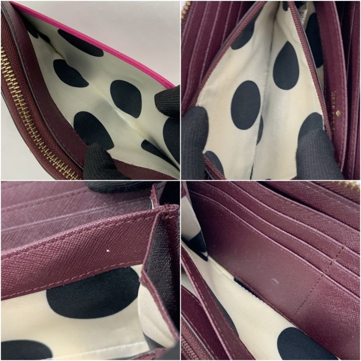 Kate Spade ケイトスペード ラウンドファスナー 長財布 ピンク - 中古