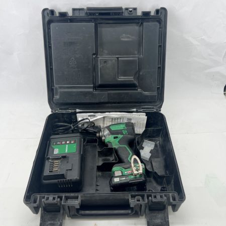  HiKOKI ハイコーキ インパクトドライバ 充電器・充電池1個・ケース付 コードレス式 10.8v JD20950 WH12DCA グリーン