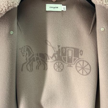  COACH コーチ ロング コート ローズピンク ピンク