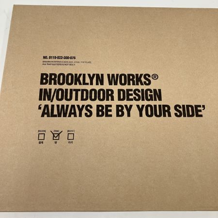  BROOKLYN WORKS ブルックリンワークス メタルプレート 天板 TAN 0119-022-300-076 未開封品 