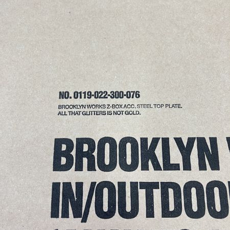  BROOKLYN WORKS ブルックリンワークス メタルプレート 天板 TAN 0119-022-300-076 未開封品 