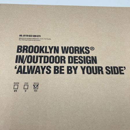 BROOKLYN WORKS ブルックリンワークス メタルプレート 天板 KHAKI 0119-022-300-076 未開封品 