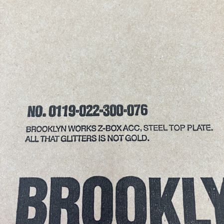  BROOKLYN WORKS ブルックリンワークス メタルプレート 天板 KHAKI 0119-022-300-076 未開封品 