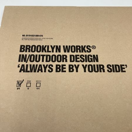  BROOKLYN WORKS ブルックリンワークス メタルプレート 天板 BLACK 0119-022-300-076 未開封品 
