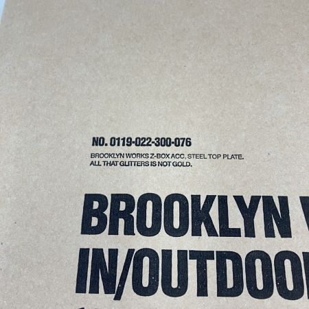  BROOKLYN WORKS ブルックリンワークス メタルプレート 天板 BLACK 0119-022-300-076 未開封品 