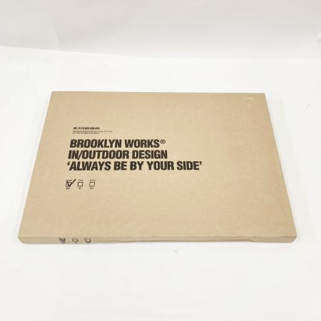  BROOKLYN WORKS メタルプレート 天板 BLACK 0119-022-300-076 未使用品