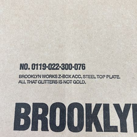  BROOKLYN WORKS メタルプレート 天板 BLACK 0119-022-300-076 未使用品