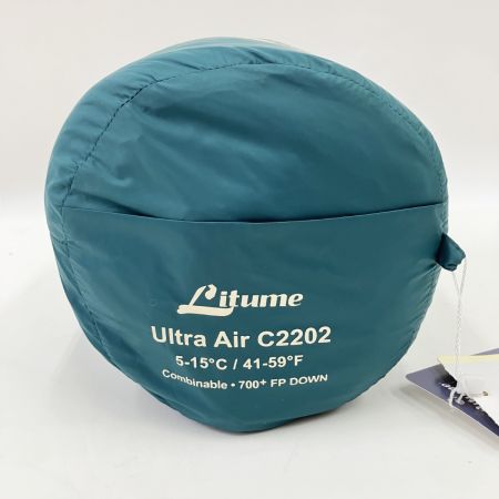 Litume 5°C-15°C ダウン充墳量250 アウトドア シュラフ 寝袋 C2202-93