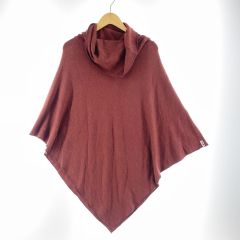 KAVU スポーツウエア レディース ポンチョ pretty poncho フリーサイズ ブラウン Sランク