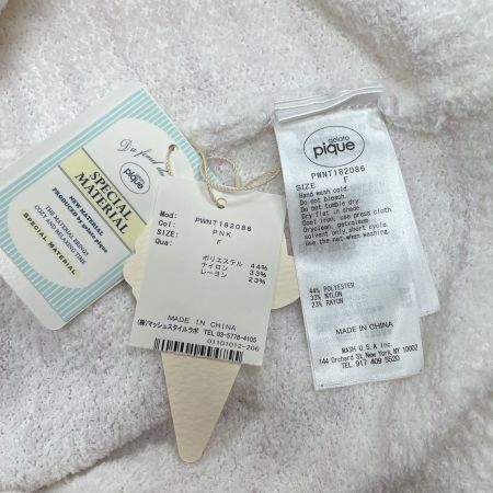  gelato pique ジェラートピケ レディース セットアップ フリーサイズ PWNT182086 PWNP182087 ピンク