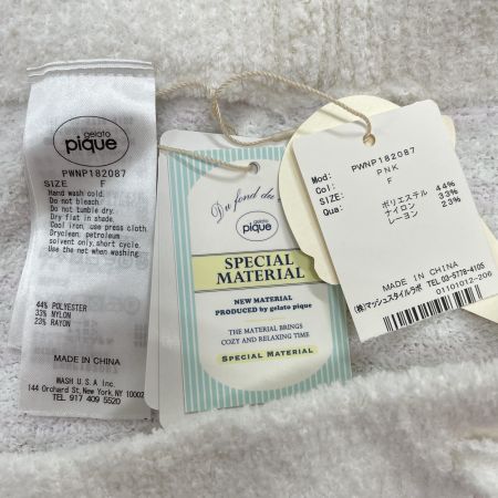  gelato pique ジェラートピケ レディース セットアップ フリーサイズ PWNT182086 PWNP182087 ピンク