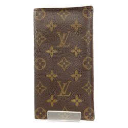 〇〇 LOUIS VUITTON ルイヴィトン モノグラム ポルト カルト クレディ 二つ折り長札入れ M60825 ブラウン Bランク