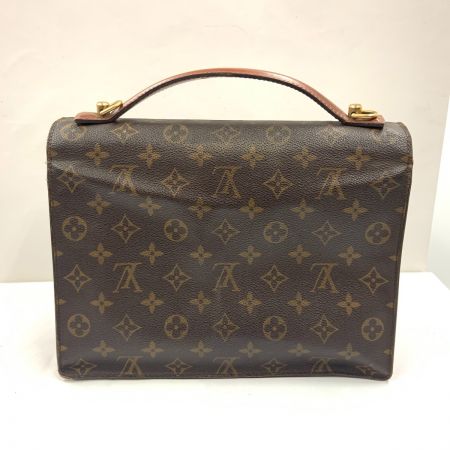  LOUIS VUITTON ルイヴィトン モノグラム モンソー28 ユニセックス 2WAYバッグ M51185 ブラウン ジャンク品 現状渡し