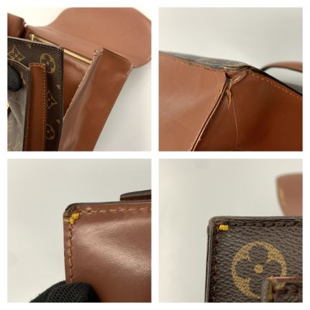  LOUIS VUITTON ルイヴィトン モノグラム モンソー28 ユニセックス 2WAYバッグ M51185 ブラウン ジャンク品 現状渡し