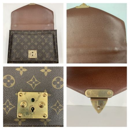  LOUIS VUITTON ルイヴィトン モノグラム モンソー28 ユニセックス 2WAYバッグ M51185 ブラウン ジャンク品 現状渡し