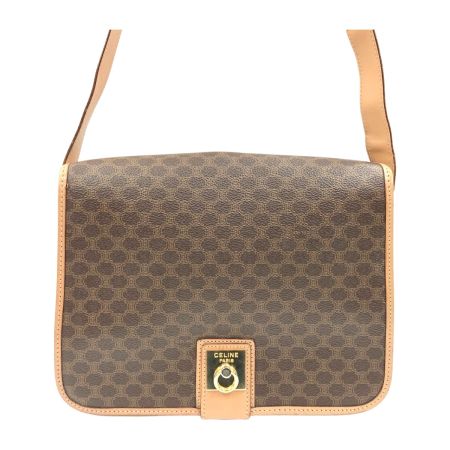  CELINE セリーヌ マカダム ショルダーバック M14 Ｍ14 ブラウン