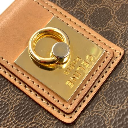  CELINE セリーヌ マカダム ショルダーバック M14 Ｍ14 ブラウン