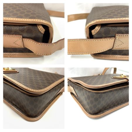  CELINE セリーヌ マカダム ショルダーバック M14 Ｍ14 ブラウン