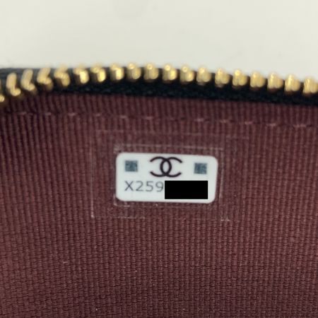  CHANEL シャネル マトラッセ クラシック ジップ コインパース キャビアスキン コインケース AP0216 ブラック