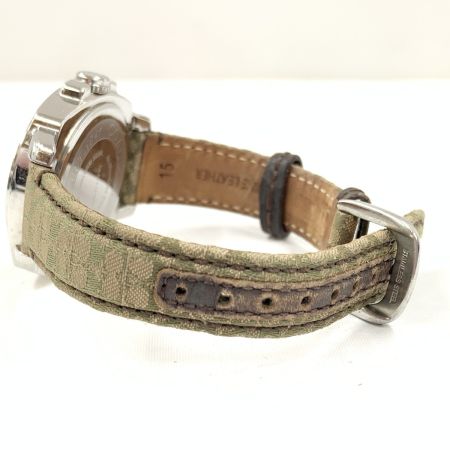  COACH コーチ ミニシグネチャー クォーツ腕時計 AC.64.7.14.0606 シルバー x グリーン