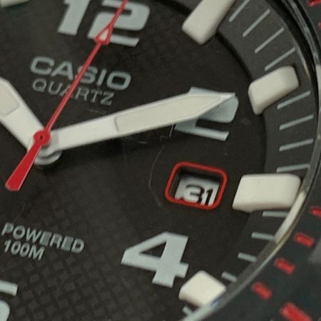  CASIO カシオ スタンダード ソーラー 腕時計 MRW-S300H ブラック x レッド