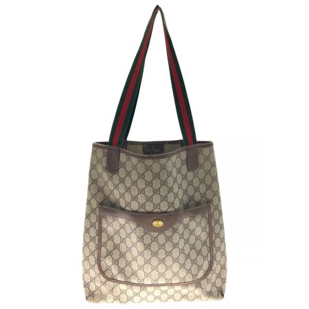  GUCCI グッチ オールドグッチ GGプラス トートバッグ  39-02-003 ベージュ ジャンク品 現状渡し