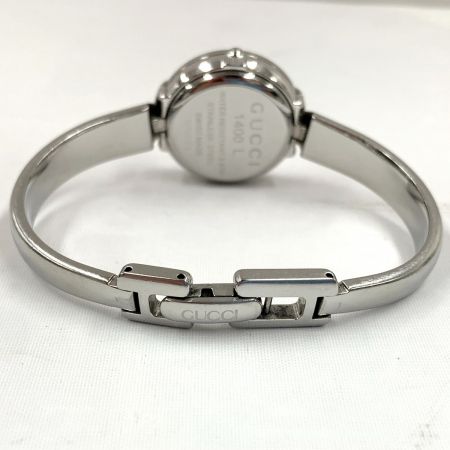  GUCCI グッチ バングルウォッチ ピンクシェル クォーツ腕時計　 1400L シルバー