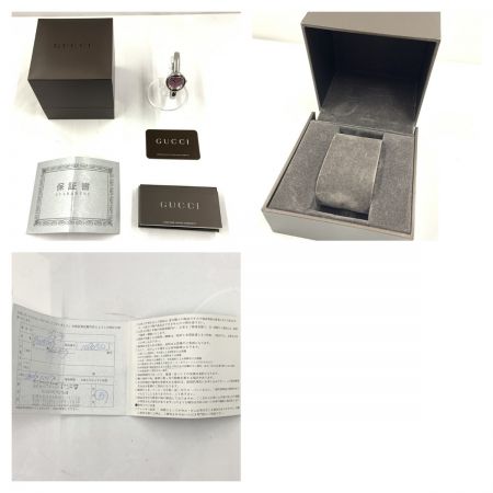  GUCCI グッチ バングルウォッチ ピンクシェル クォーツ腕時計　 1400L シルバー