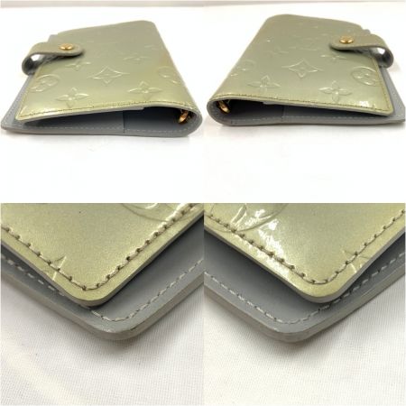  LOUIS VUITTON ルイヴィトン モノグラム ヴェルニ アジェンダ PM 手帳カバー R21010   グリーン