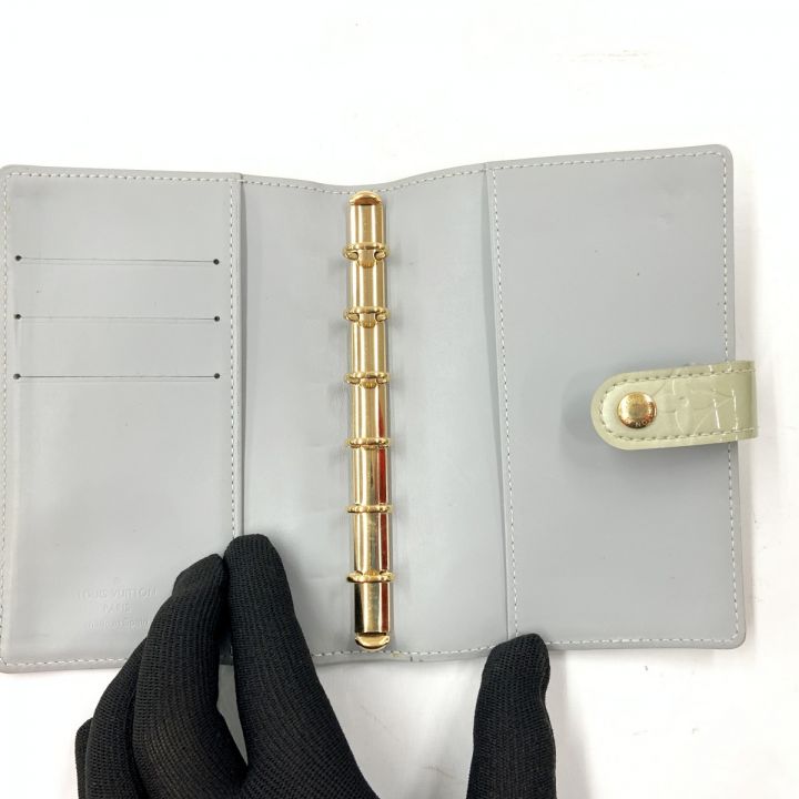 LOUIS VUITTON ルイヴィトン モノグラム ヴェルニ アジェンダ PM 手帳