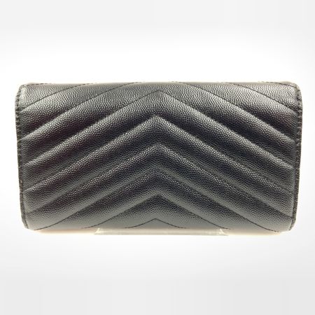  SAINT LAURENT PARIS サンローランパリ モノグラム サンローラン ラージ フラップウォレット 二つ折り長財布 372264 ブラック