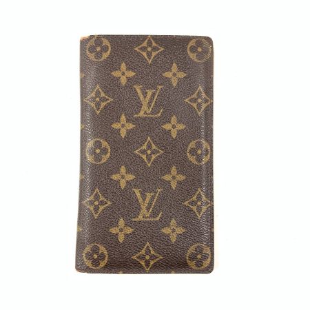  LOUIS VUITTON ルイヴィトン モノグラム ポルト シェキエ カルト クレディ 長札入れ  M62225 ブラウン 現状渡し
