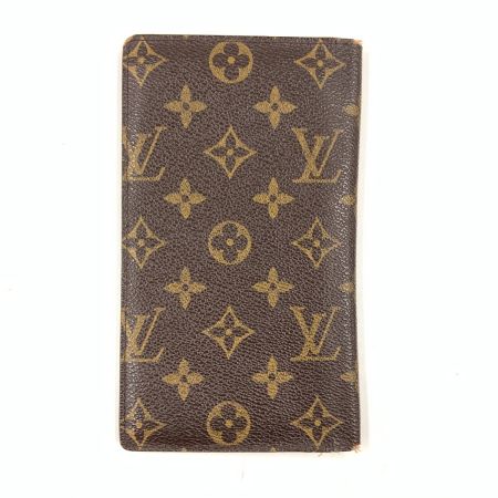  LOUIS VUITTON ルイヴィトン モノグラム ポルト シェキエ カルト クレディ 長札入れ  M62225 ブラウン 現状渡し