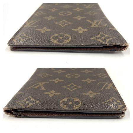  LOUIS VUITTON ルイヴィトン モノグラム ポルト シェキエ カルト クレディ 長札入れ  M62225 ブラウン 現状渡し