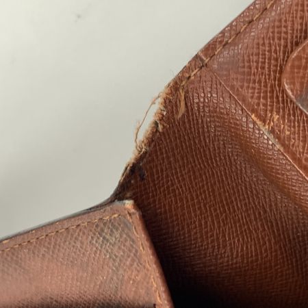  LOUIS VUITTON ルイヴィトン モノグラム ポルト シェキエ カルト クレディ 長札入れ  M62225 ブラウン 現状渡し