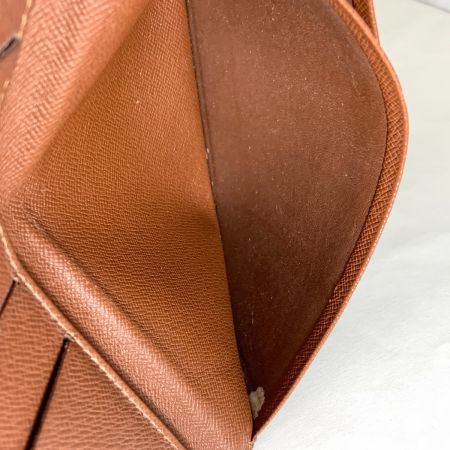  LOUIS VUITTON ルイヴィトン モノグラム ポルト シェキエ カルト クレディ 長札入れ  M62225 ブラウン 現状渡し