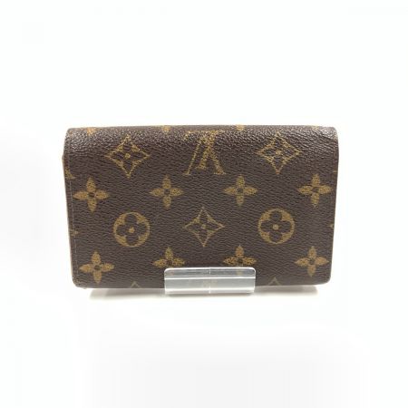  LOUIS VUITTON ルイヴィトン モノグラム ポルト モネ ビエ トレゾール 二つ折り財布  M61730 ブラウン
