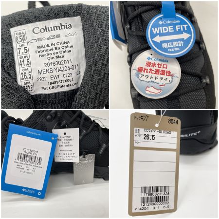  Columbia コロンビア メンズ トレッキングシューズ セイバー ファイブ ロー アウトドライ ワイド サイズ26.5cm YI4204-011 ブラック