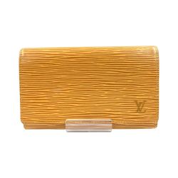 〇〇 LOUIS VUITTON ルイヴィトン エピ ポルトフォイユ トレゾール  二つ折り財布 M63509 イエロー 現状渡し Dランク